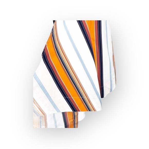 new Habitual ❤︎ Skylar Handkerchief Hem Wrap Skirt ❤︎ Tangerine Stripe ❤︎ 2 ❤︎︎ - Picture 12 of 16